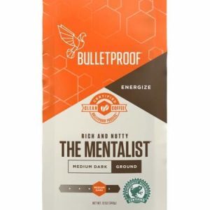 Bulletproof Coffee The Mentalist - Premium Gourmet Medium Dark Roast Organic Beans, Certified Clean Coffee, Upgraded Ground.