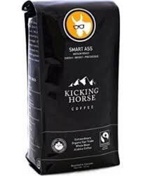 Kicking Horse Coffee, Smart Ass, Medium Roast, Whole Bean, 2.2 lb - Certified Organic, Fairtrade, Kosher Coffee