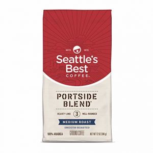 About the product Seattle's Best Coffee has a new look but the same premium beans specially roasted for a smooth taste Signature Blend No. 3 is now Portside Blend Portside Blend is a medium roasted coffee with a well-rounded, smooth flavor Our recommendation for a great cup of Seattle’s Best Coffee is 1 tbsp (5 g) of ground coffee for every 6 fl. oz. (180 mL) of water For finest taste, use cold, filtered water and store ground coffee in a cool, dark place Each pack includes a 12-ounce bag of ground Seattle's Best Coffee